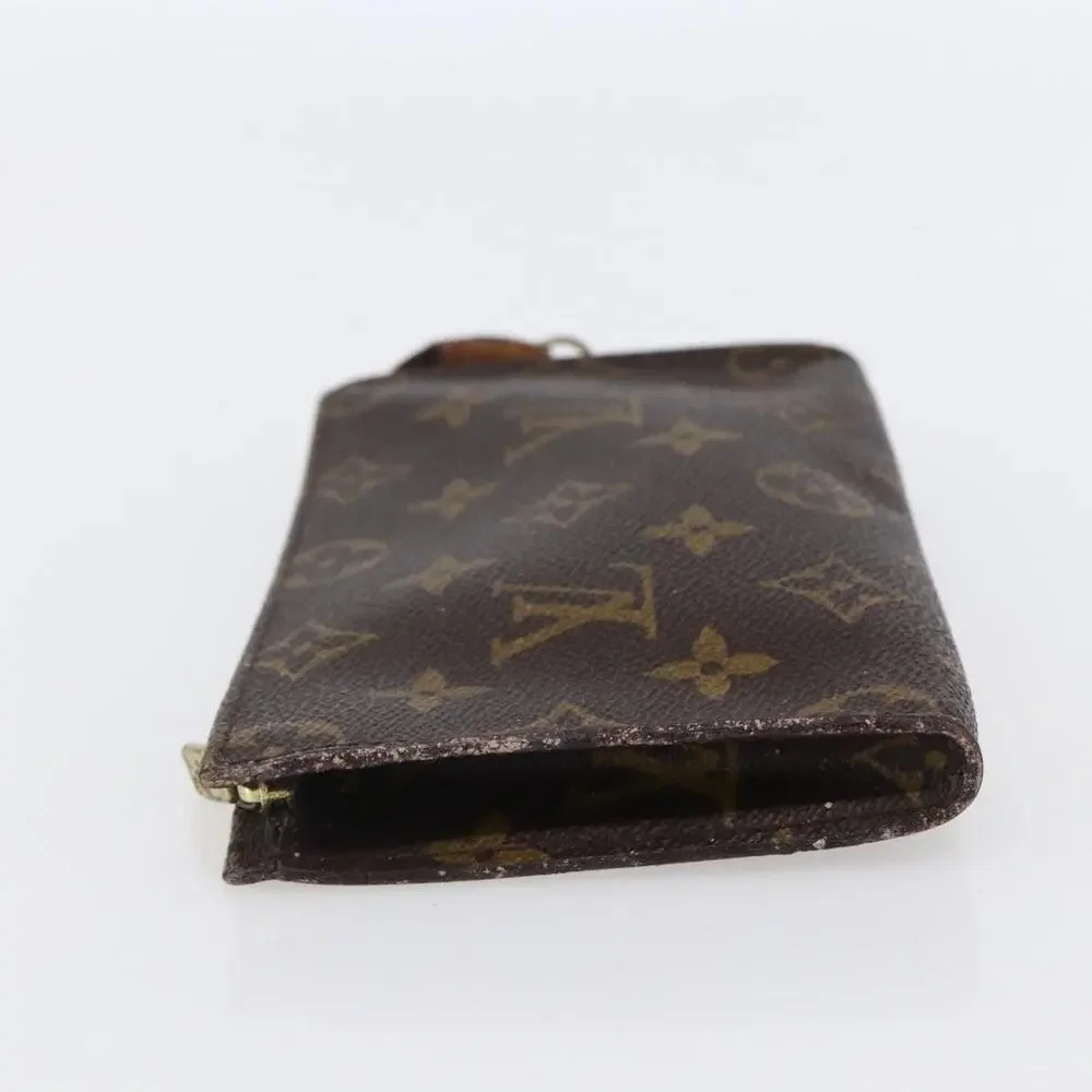 Louis Vuitton Monogram Bucket PM Accessory Pouch Brown